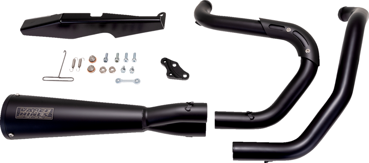Vance & Hines Upsweep 2-Into-1 Exhaust System - Stainless Steel - Black