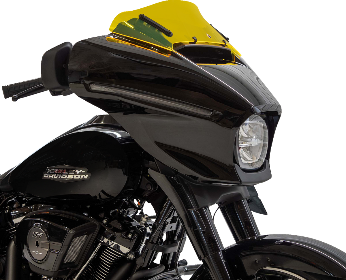 Klock Werks Ice Flare® Windshield - 6-1/2" - Yellow Ice - FLHX