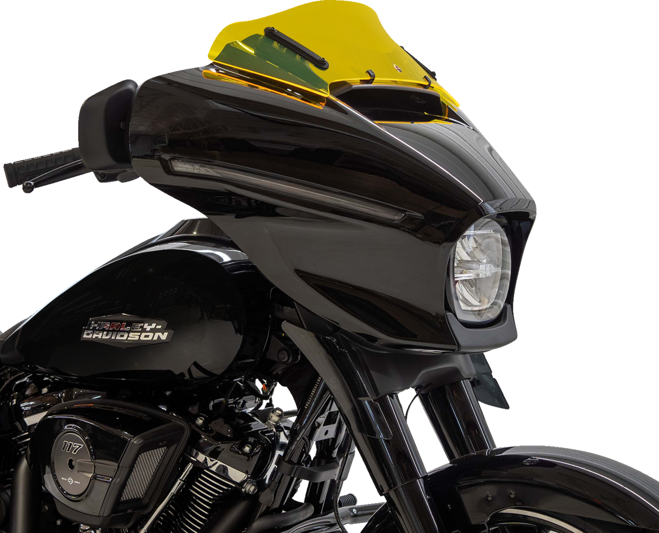 Klock Werks Ice Flare® Windshield - 6-1/2" - Yellow Ice - FLHX