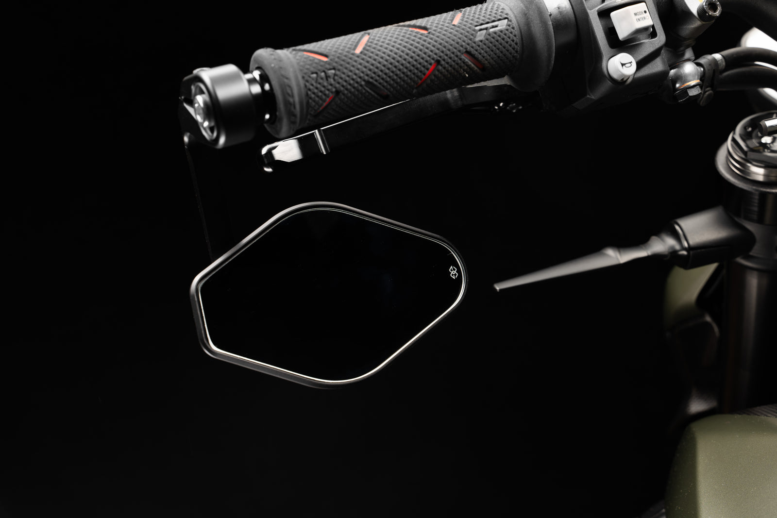 Gilles Tooling STRATOS Handlebar End Mirror, Symmetrical M12