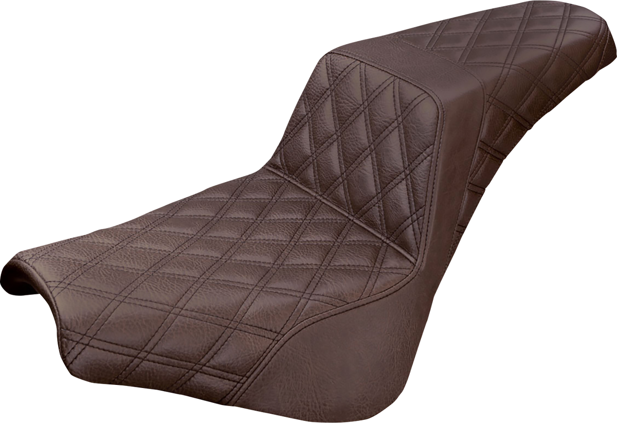 Saddlemen Step-Up Seat - Full Lattice Stitch - Brown