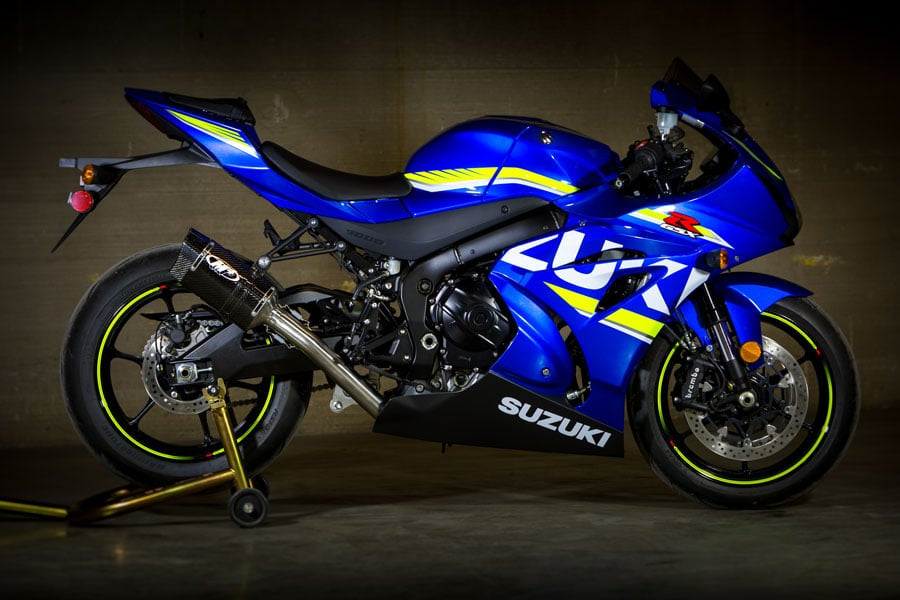 M4 Exhaust 2017 GSXR 1000 Full System with Carbon Fiber Muffler