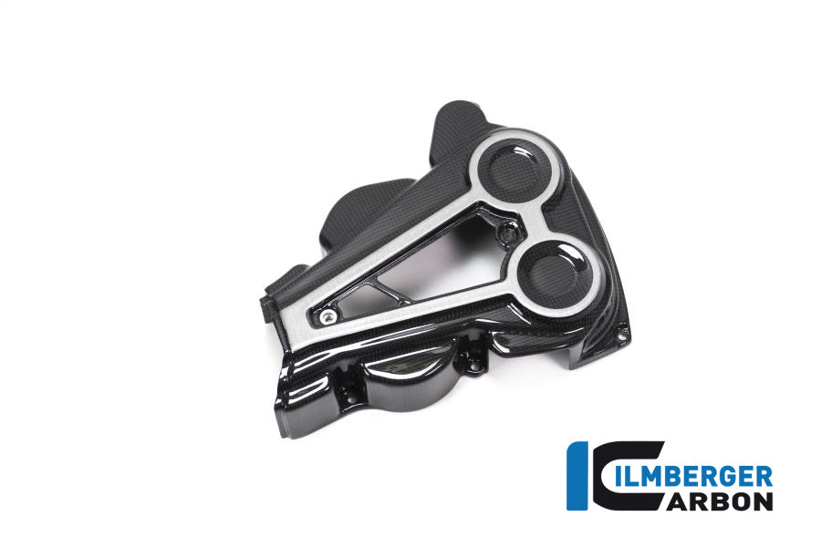 Ilmberger Carbon Cam Belt Covers With Chrome Decal Ducati XDiavel 2016 - Gloss