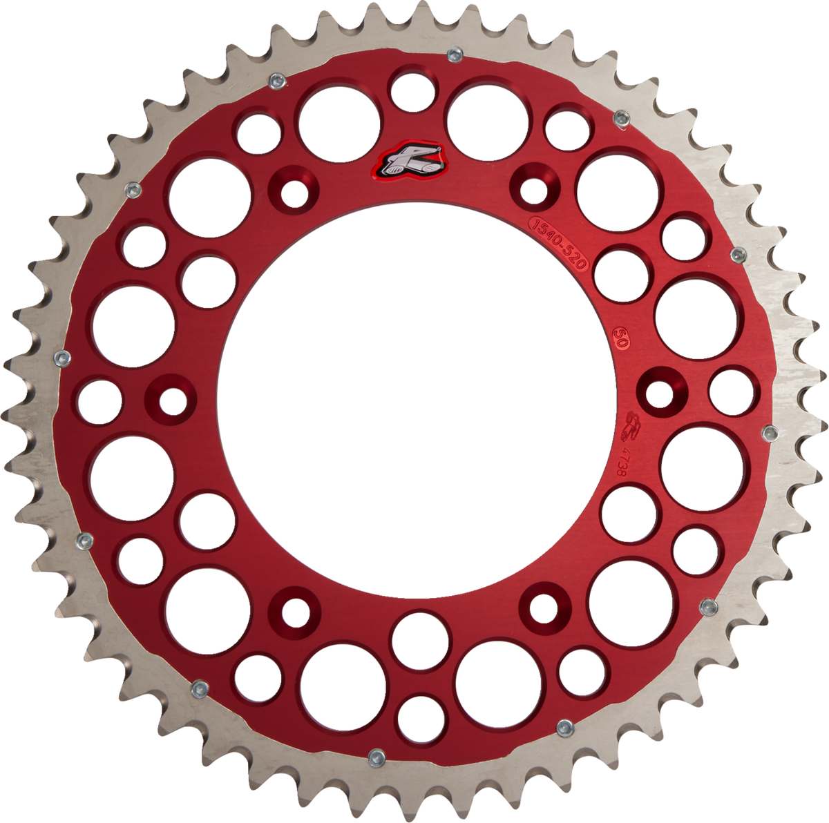 Renthal Twinring™ Rear Sprocket - 50 Tooth - Red - Honda