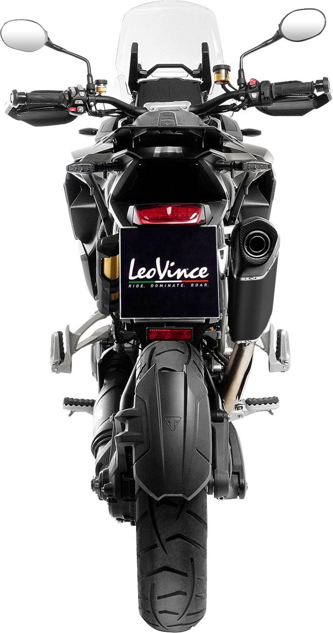 LeoVince LV-14 Slip-On Muffler - Black / Ceramic / Stainless Steel / 7.39 lb