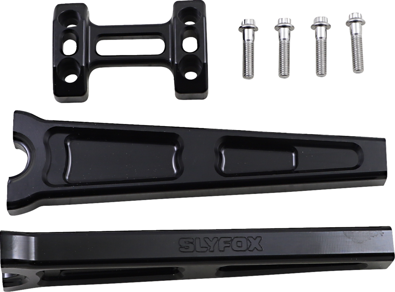 Slyfox Handlebar Riser Kit - Straight - 1" Clamping - 10" Rise - Black