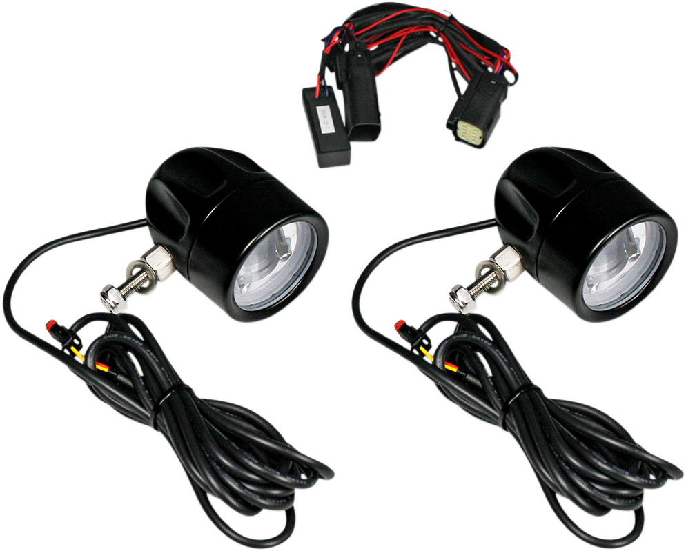 Custom Dynamics Fog Light - Black - Clear Lens