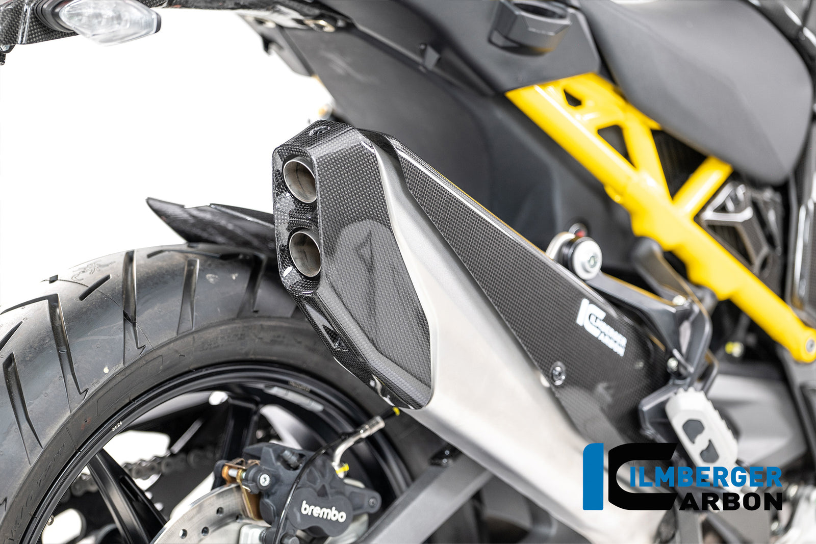 Ilmberger Carbon Exhaust End Cap Carbon Glossy Ducati Multistrada V4 2025