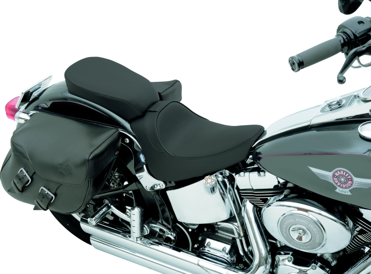 Drag Specialties Seats Solo Seat - Smooth - Driver Backrest - FL/FX '00-'06