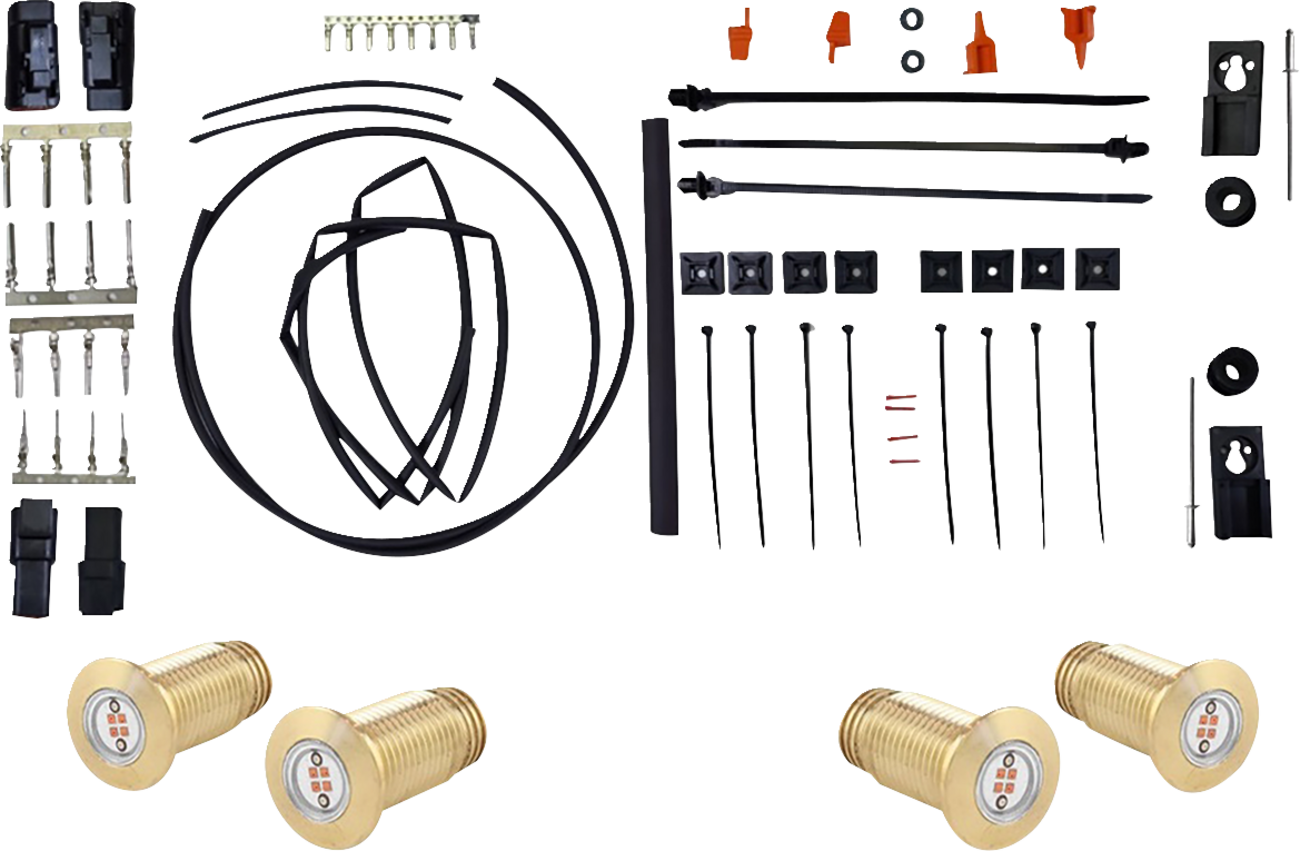 Paul Yaffe Bagger Nation Bag Bolts Taillight Kit With Lightning Bolts