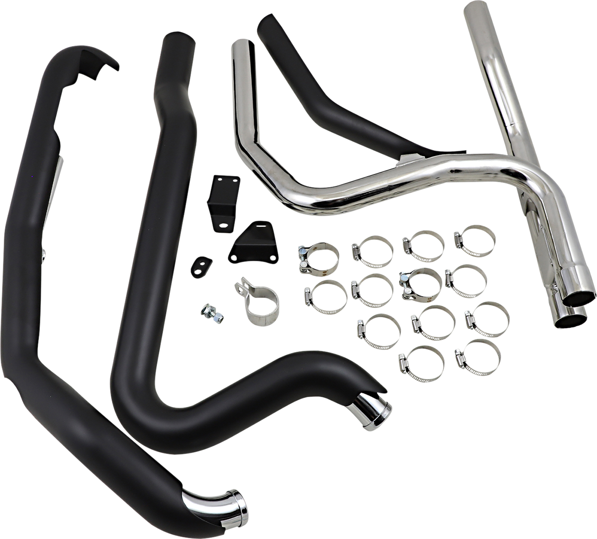 Cobra Powerport Dual Headpipes - Black