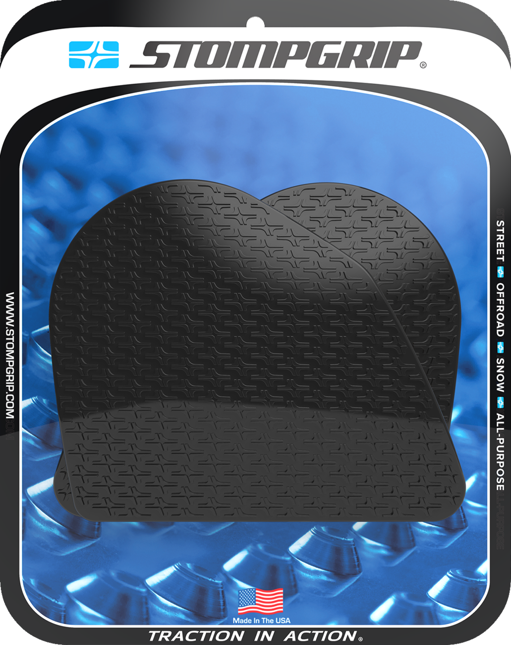 StompGrip Tank Grips - Icon - Black - Ducati - DesertX '22-'25