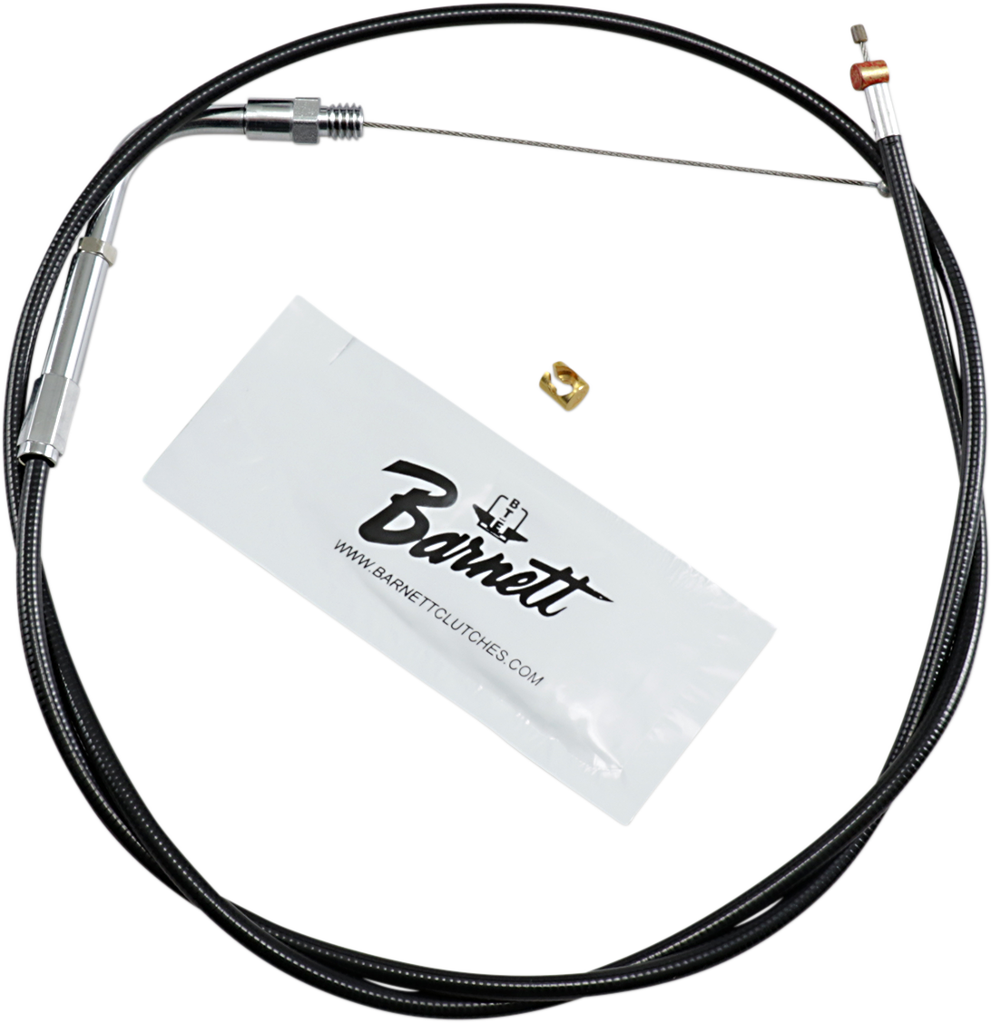 Barnett Black Vinyl Throttle Cable - +6" Size - 38" Length
