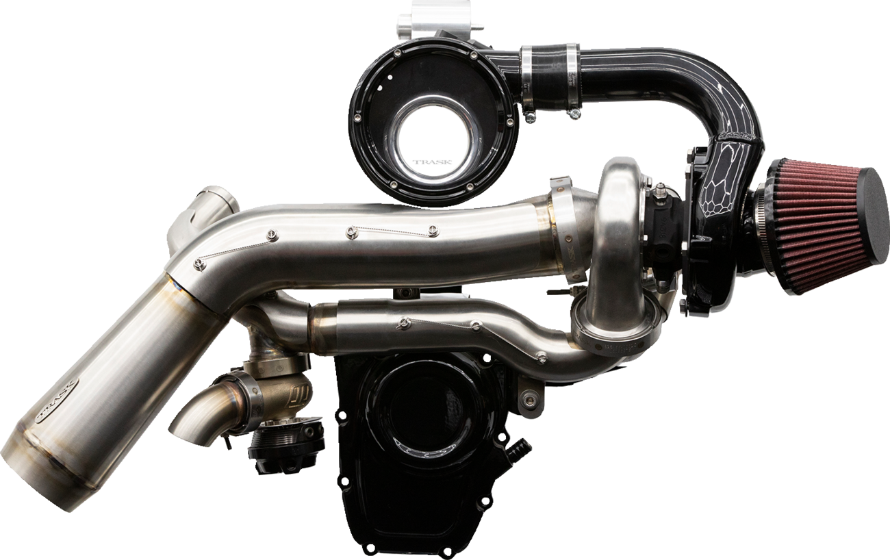 Trask Tornado Turbo Kit - Stage 2 - Stainless With Black Aluminum - Gen 1 M8