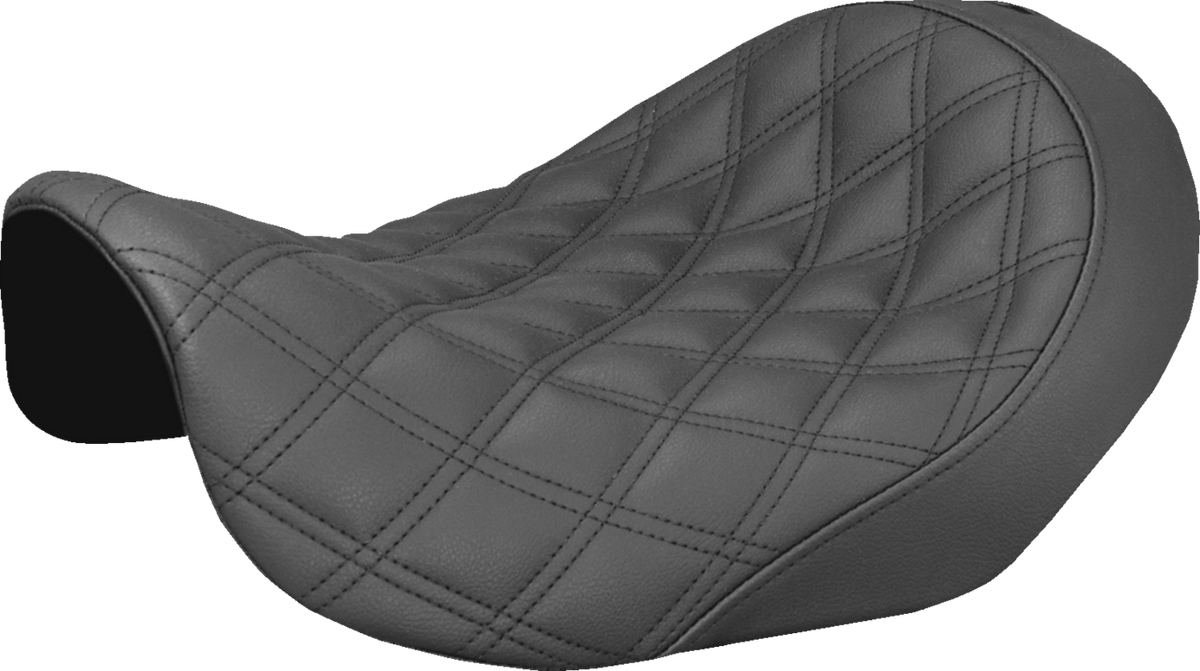 Saddlemen Renegade™ Solo Seat - Lattice Stitched - Black - Dyna '06-'17