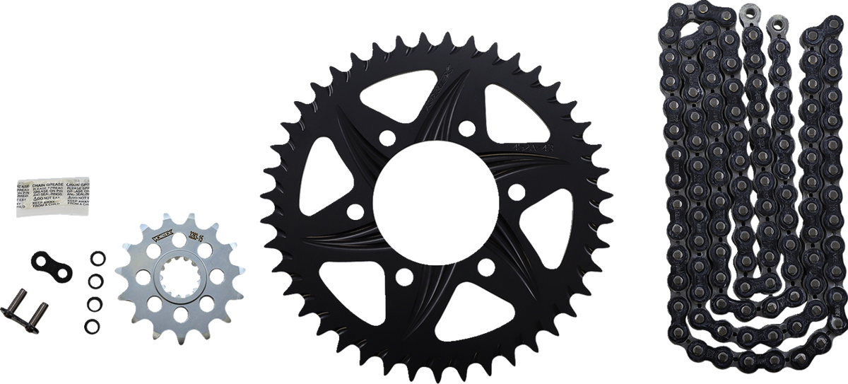 Vortex Chain And Sprocket Kit - GFRA - Black - Kawasaki Ninja ZX-6R