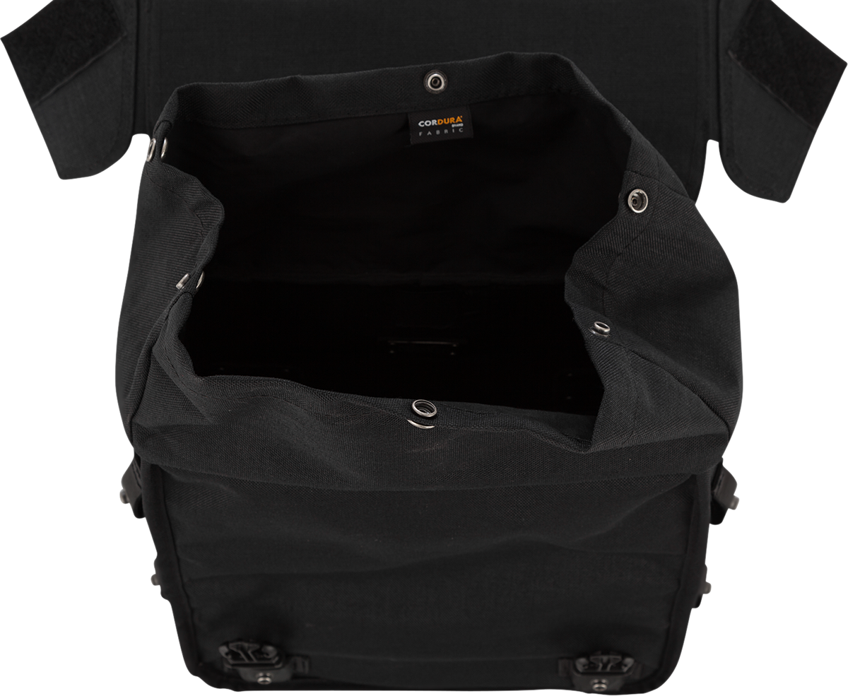 Burly Brand Throw-Over Saddlebag - Black