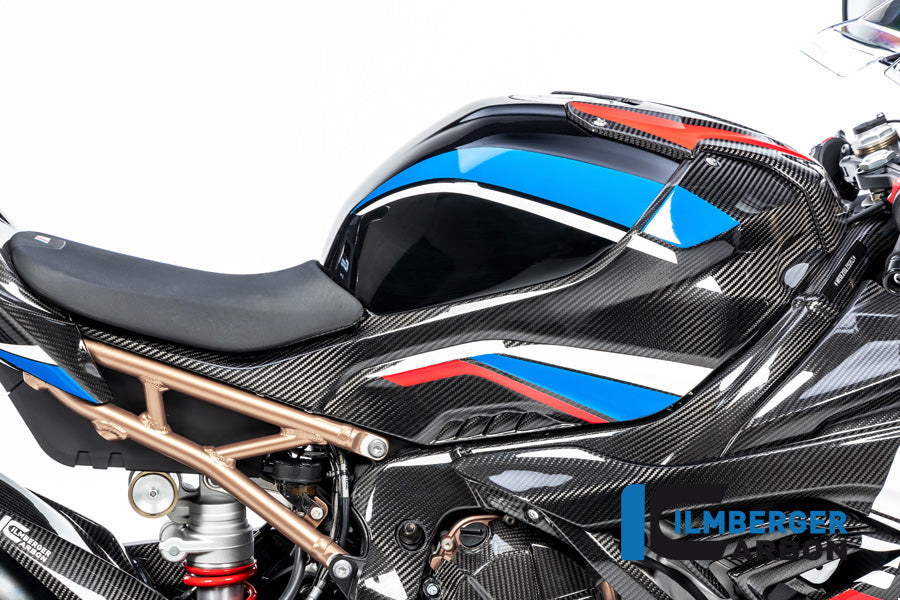 Ilmberger Carbon Tank Side Panel Full Version Right BMW M1000RR / S1000RR - Gloss / Twill