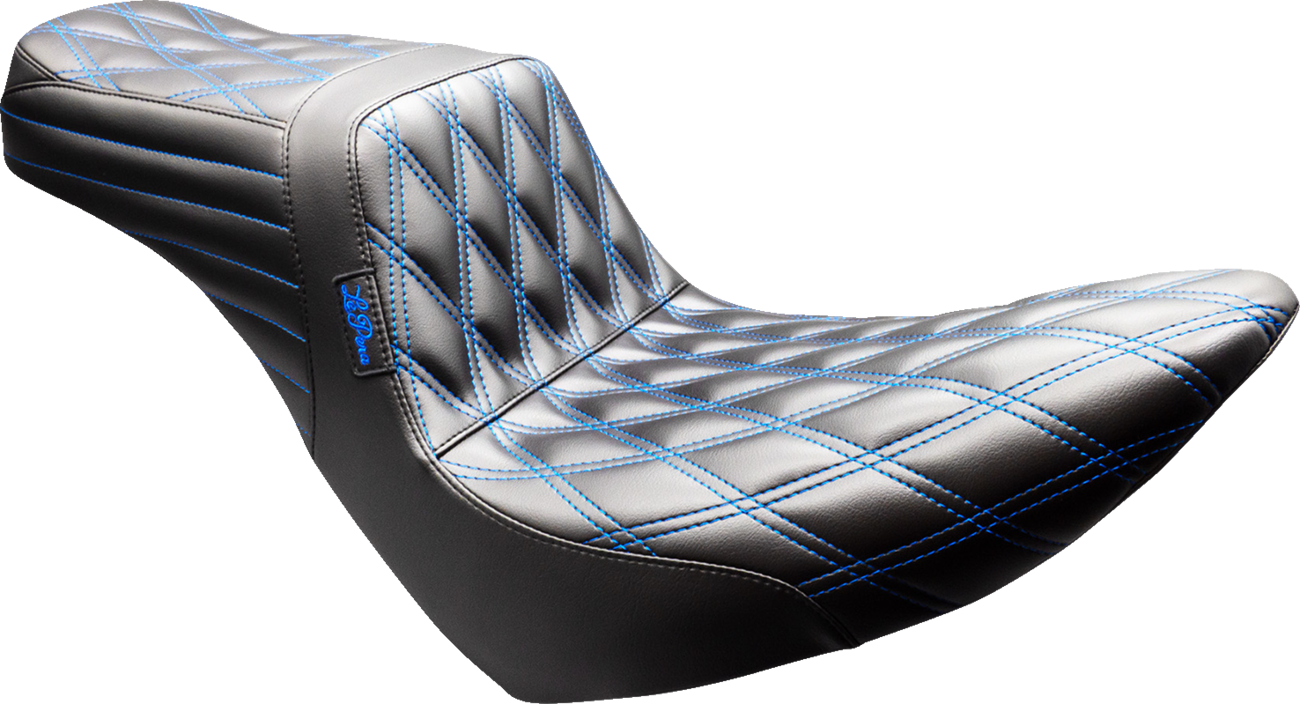 Le Pera Tailwhip Seat - Black - Double Diamond - Blue Stitch - FX/FL '18-'25