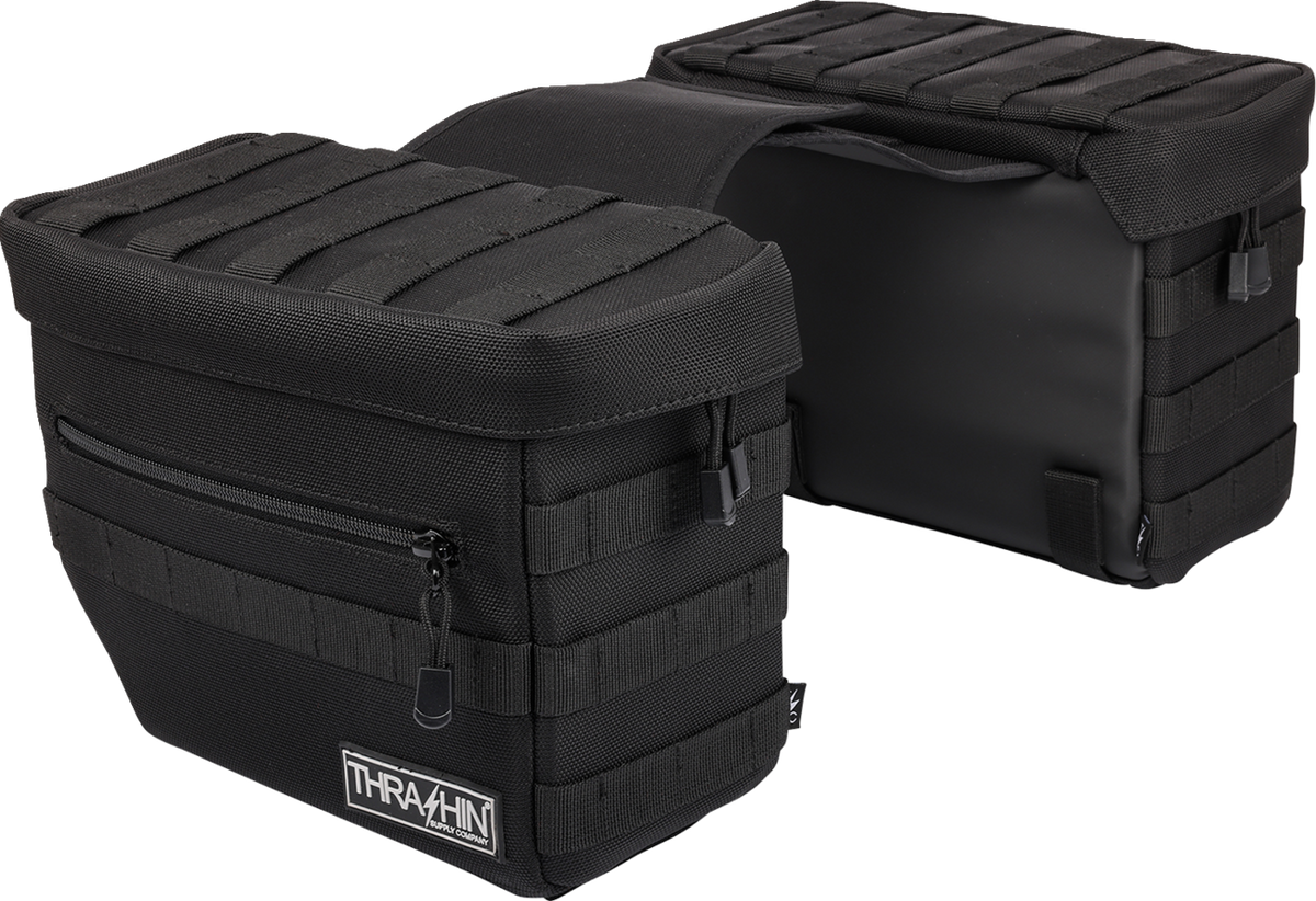 Thrashin Supply CO. Essential Saddlebags - Black