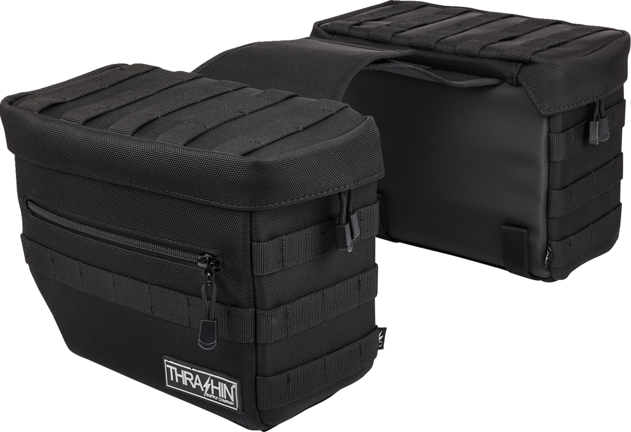 Thrashin Supply CO. Essential Saddlebags - Black