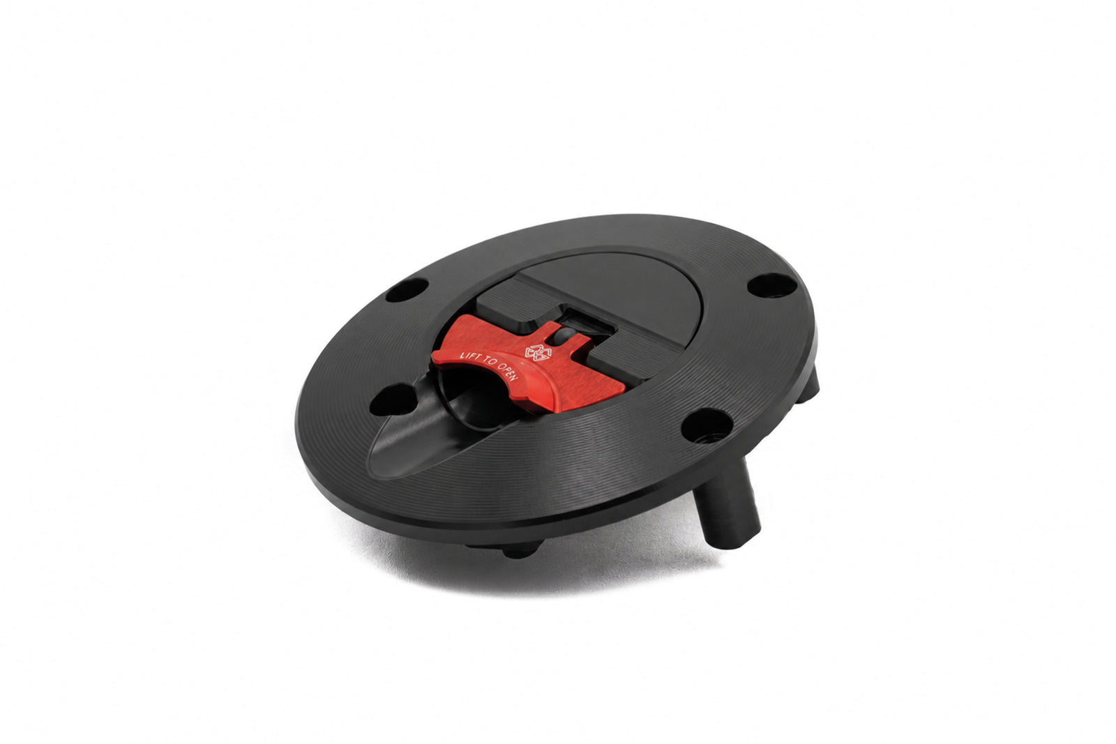 Gilles Tooling FCAP2 – Quick-Release Fuel Cap, Black Red