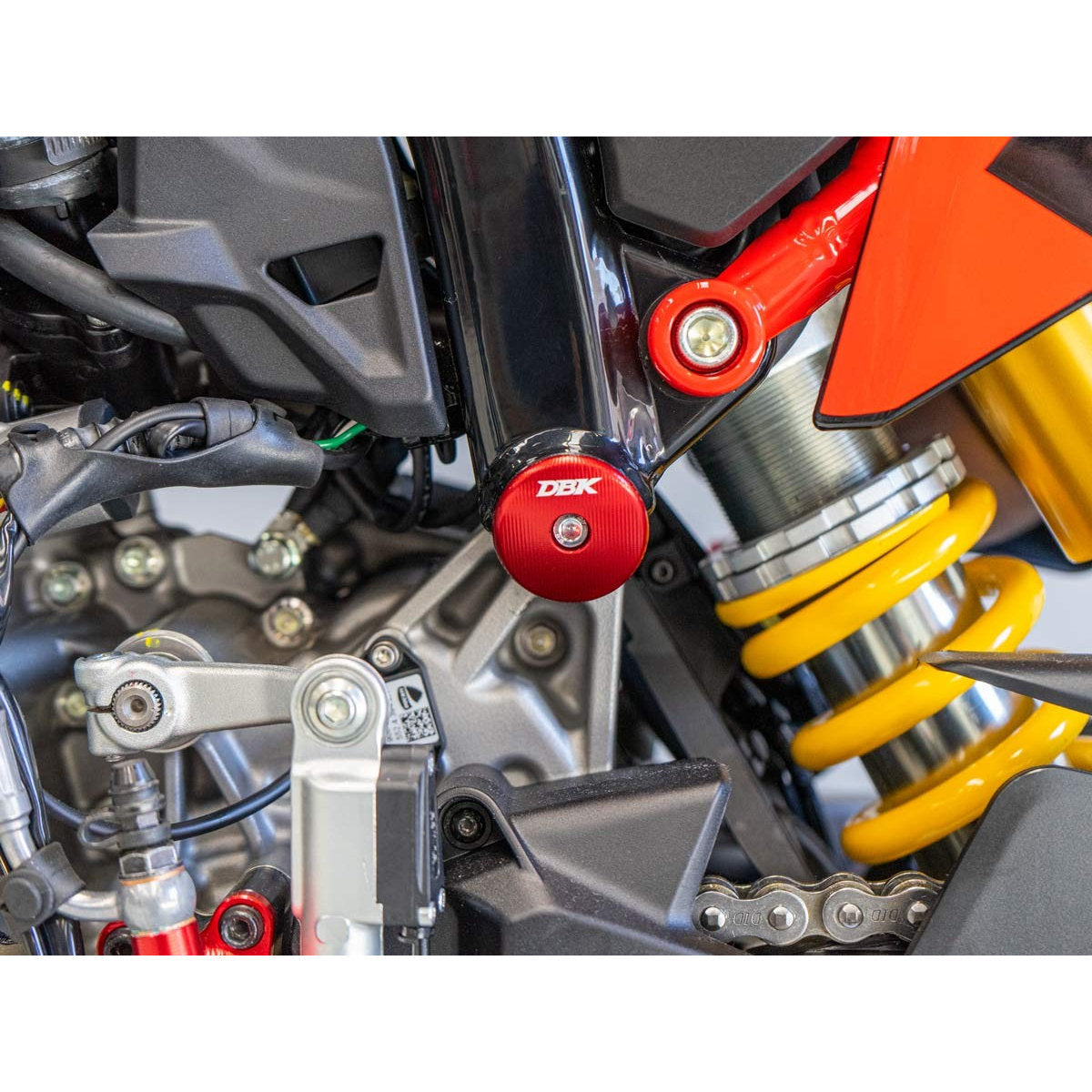 Ducabike DBK CNC Aluminum Frame Cap Plugs For Ducati Hypermotard 698 Mono