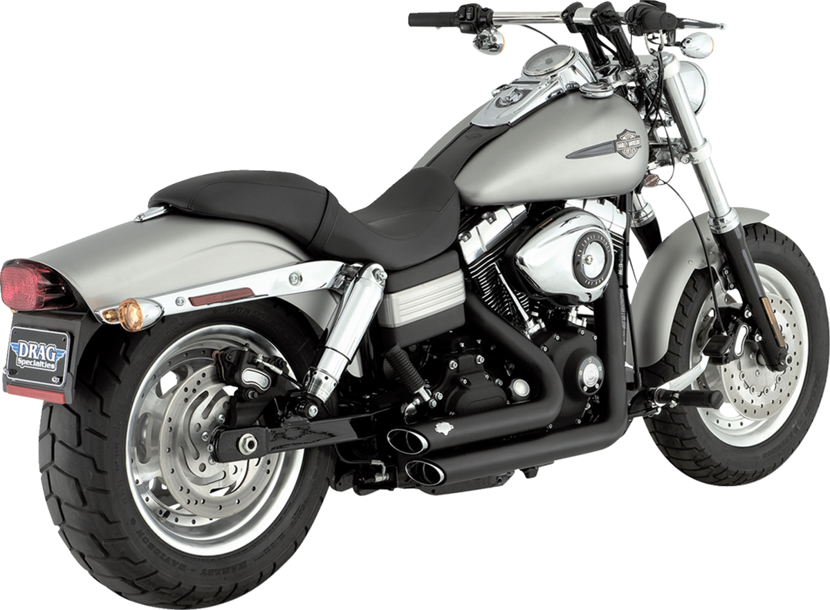 Vance & Hines Shortshots Staggered Exhaust System - Matte Black