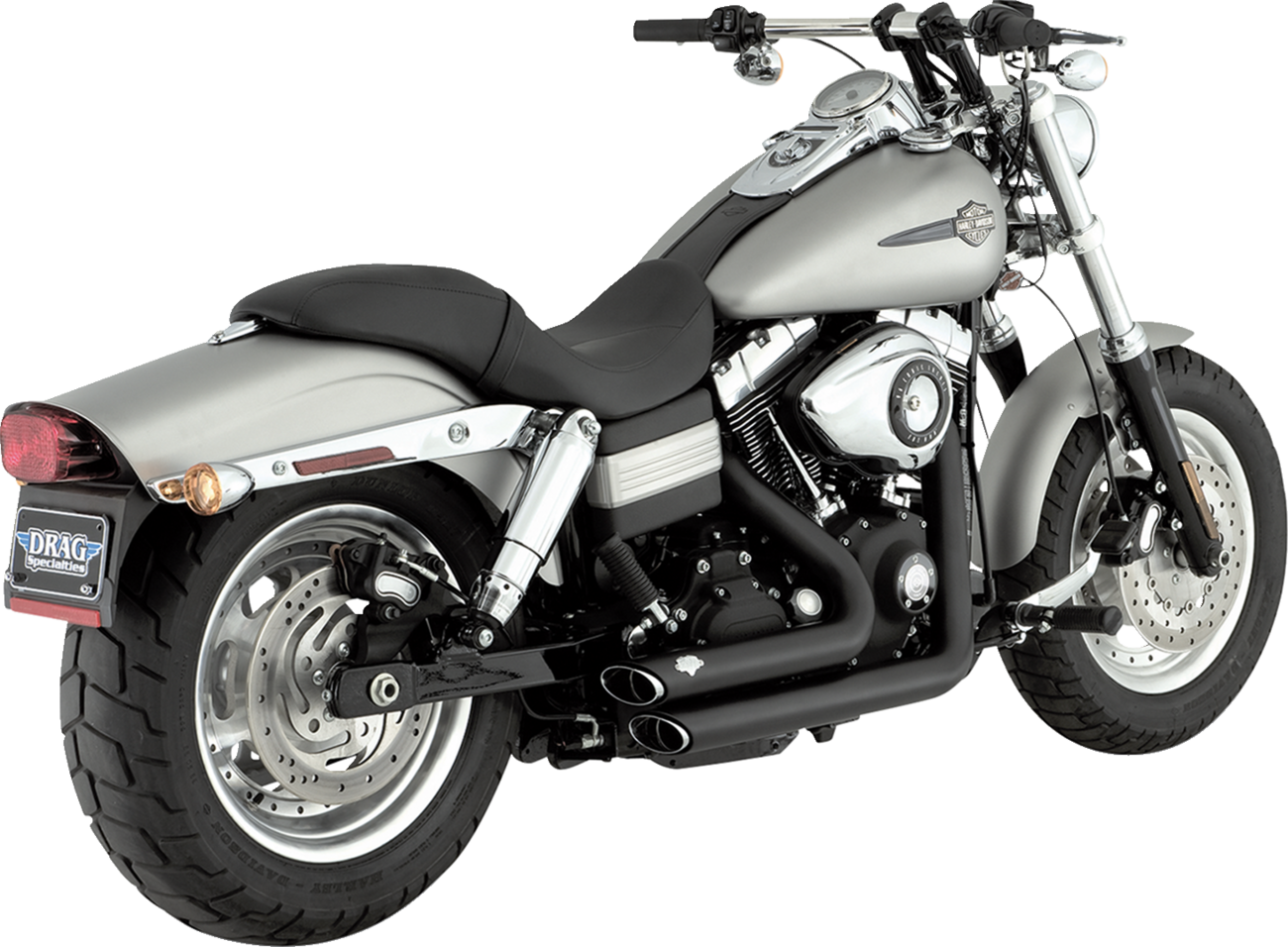 Vance & Hines Shortshots Staggered Exhaust System - Matte Black