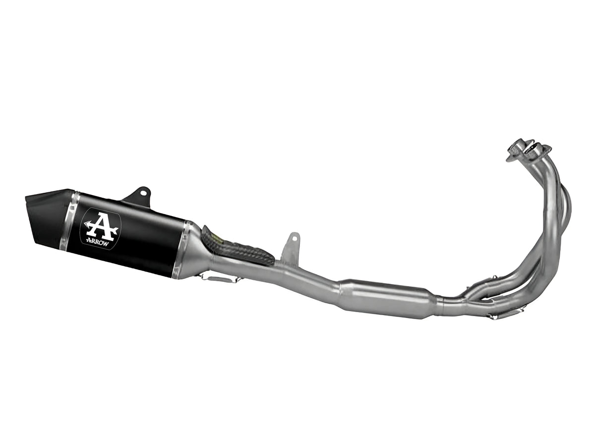 71065AKN Full System Racing With Indy Race Evo Aluminium Dark Slip Ons