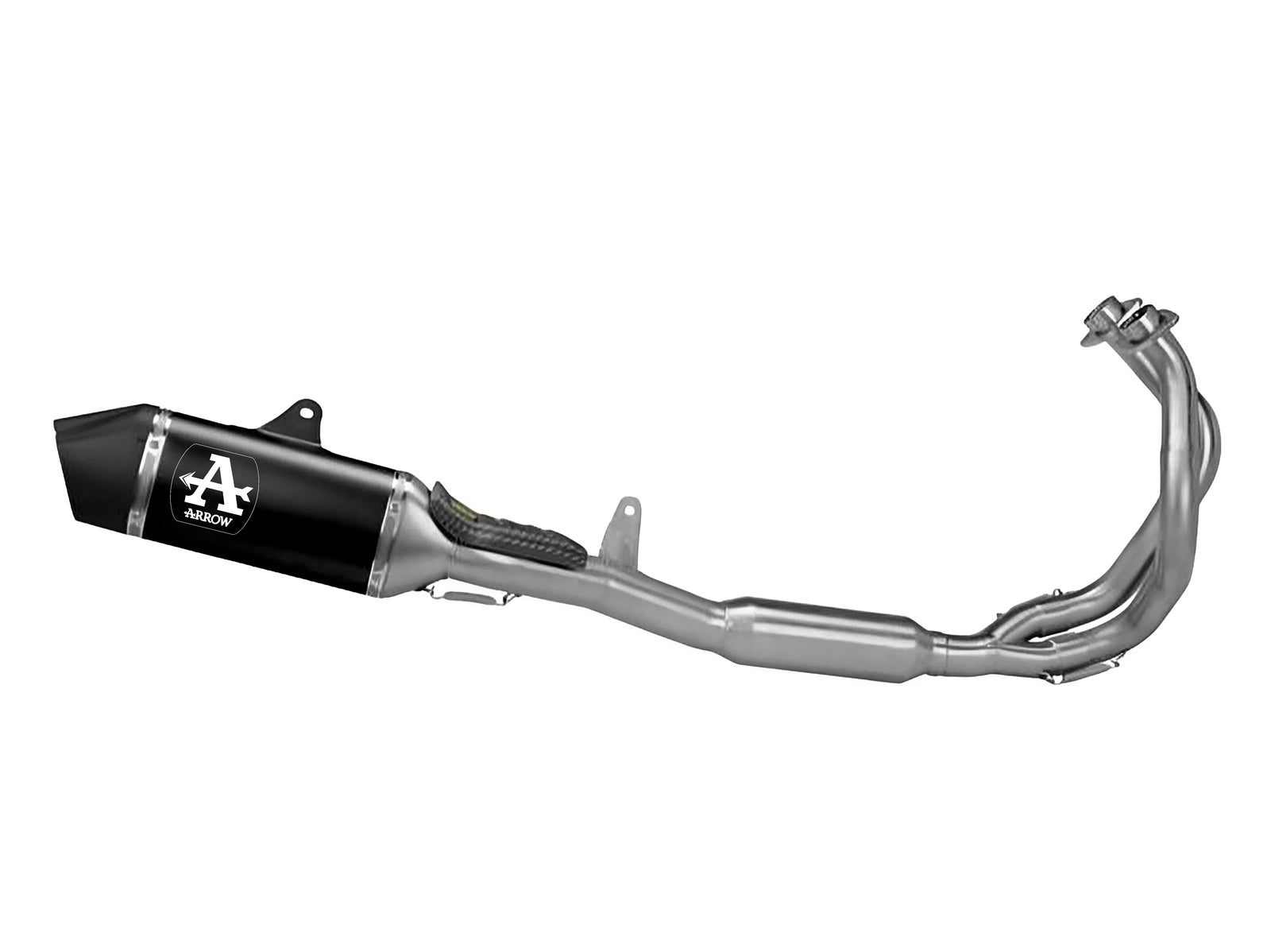 71065AKN Full System Racing With Indy Race Evo Aluminium Dark Slip Ons