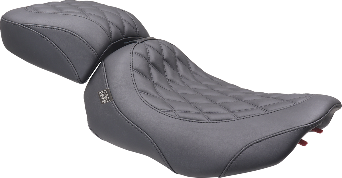 Mustang Wide Tripper™ Seat - Solo - Black Stitching - FLT/FLH '23-'25