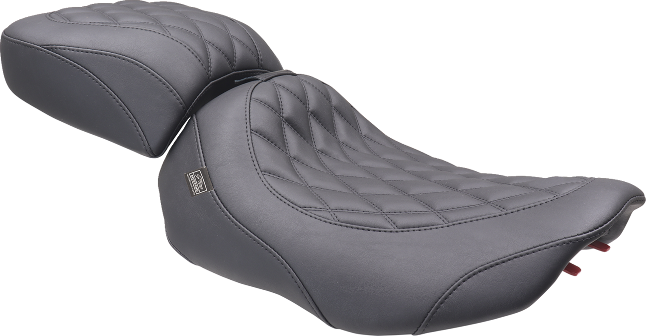 Mustang Wide Tripper™ Seat - Solo - Black Stitching - FLT/FLH '23-'25