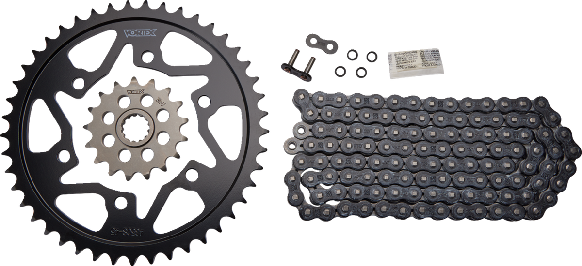 Vortex Chain And Sprocket Kit - WSS - Black - Suzuki GSX-R750