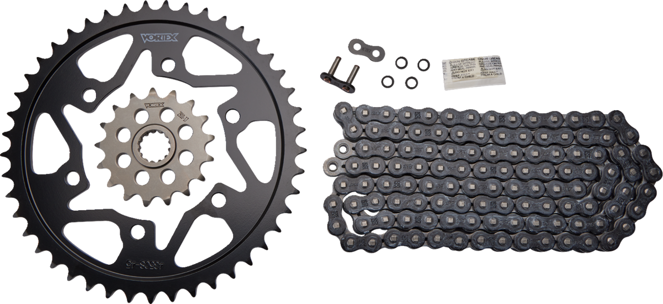 Vortex Chain And Sprocket Kit - WSS - Black - Suzuki GSX-R750