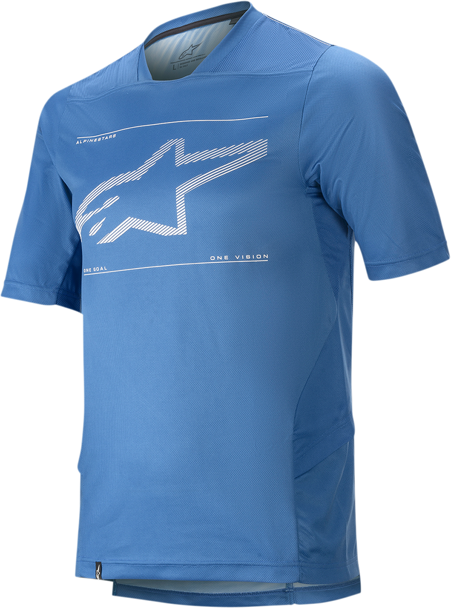 Alpinestars Drop 6.0 Short-Sleeve Jersey - Blue - Small