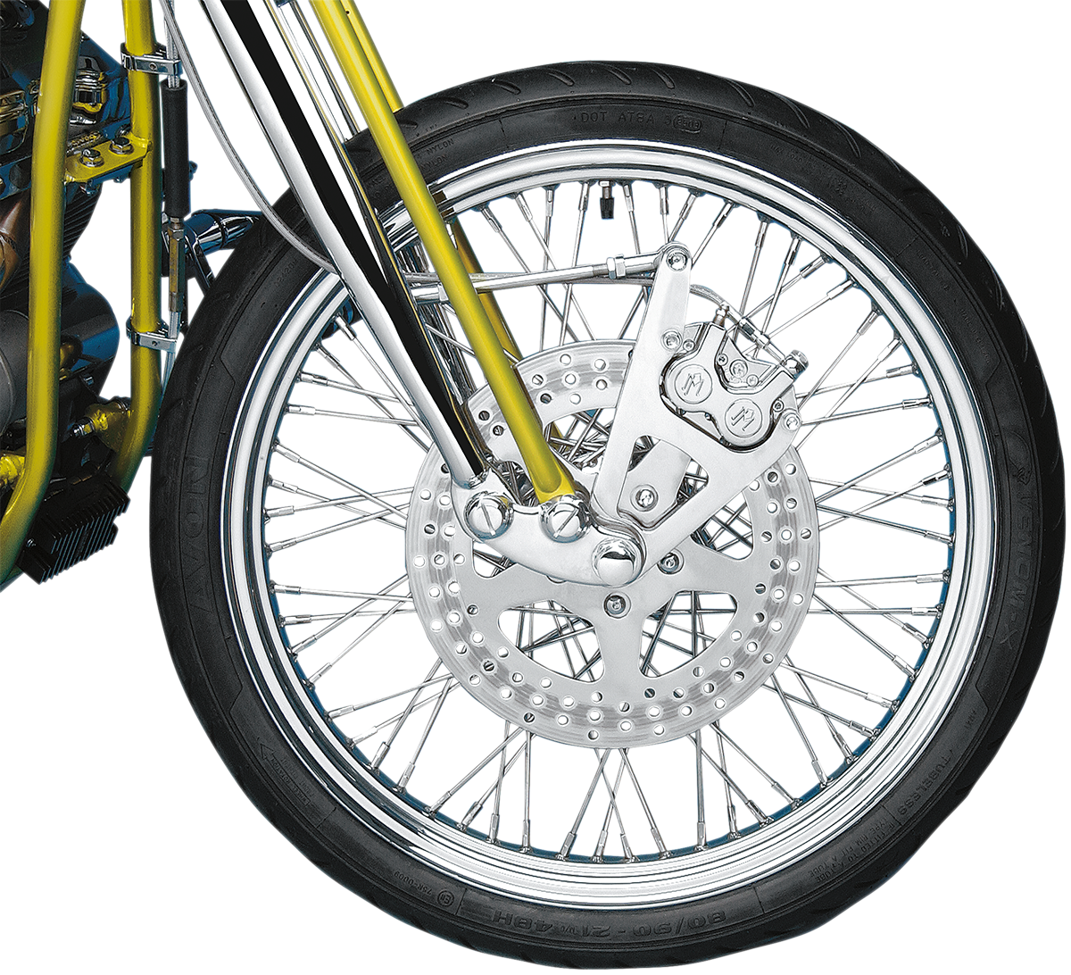 Performance Machine (PM) Single Disc Caliper - Front - Polished - Springer 88-99