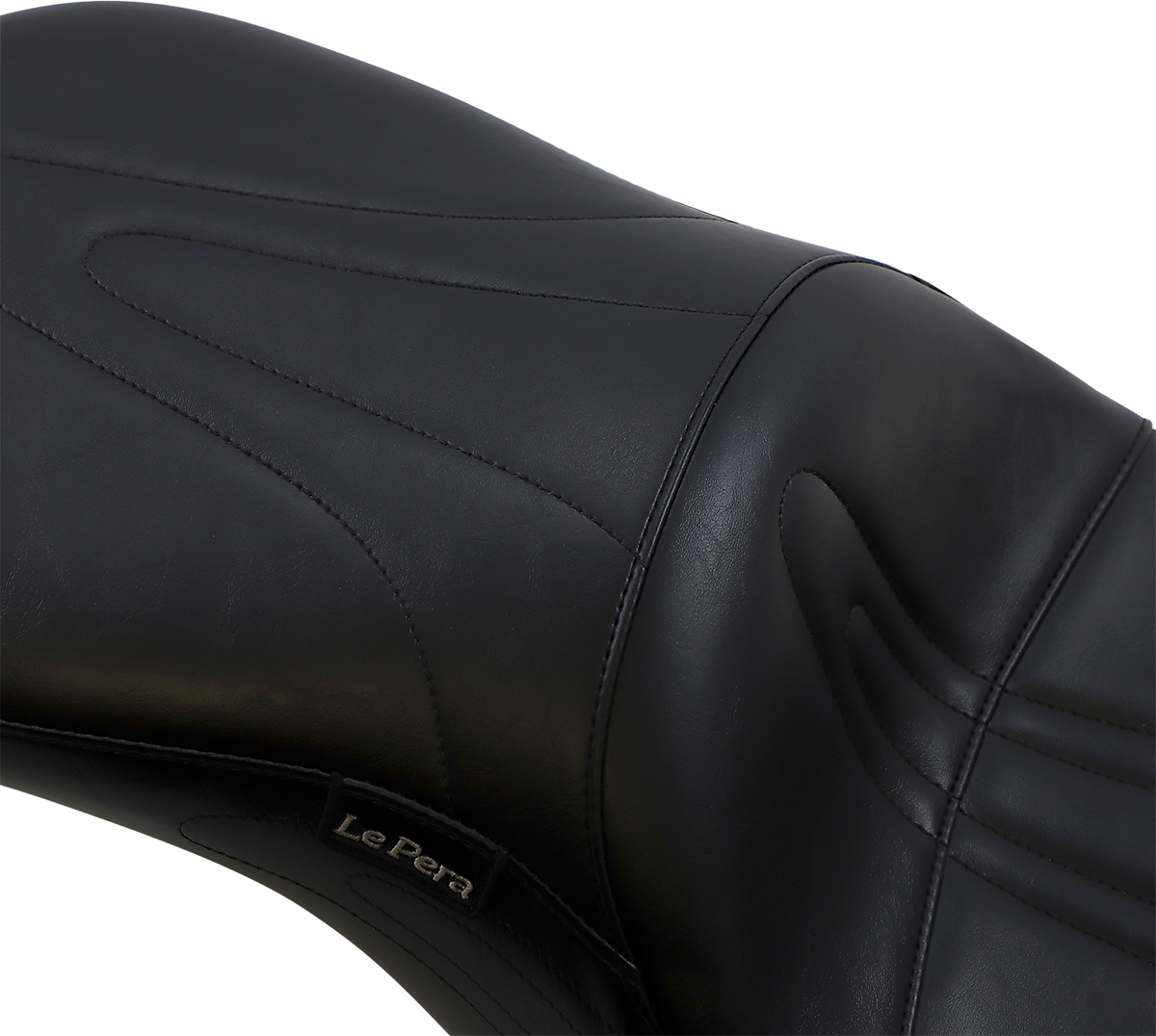 Le Pera Sorrento 2-Up Seat - Stitched - Black - FLHR '02-'07