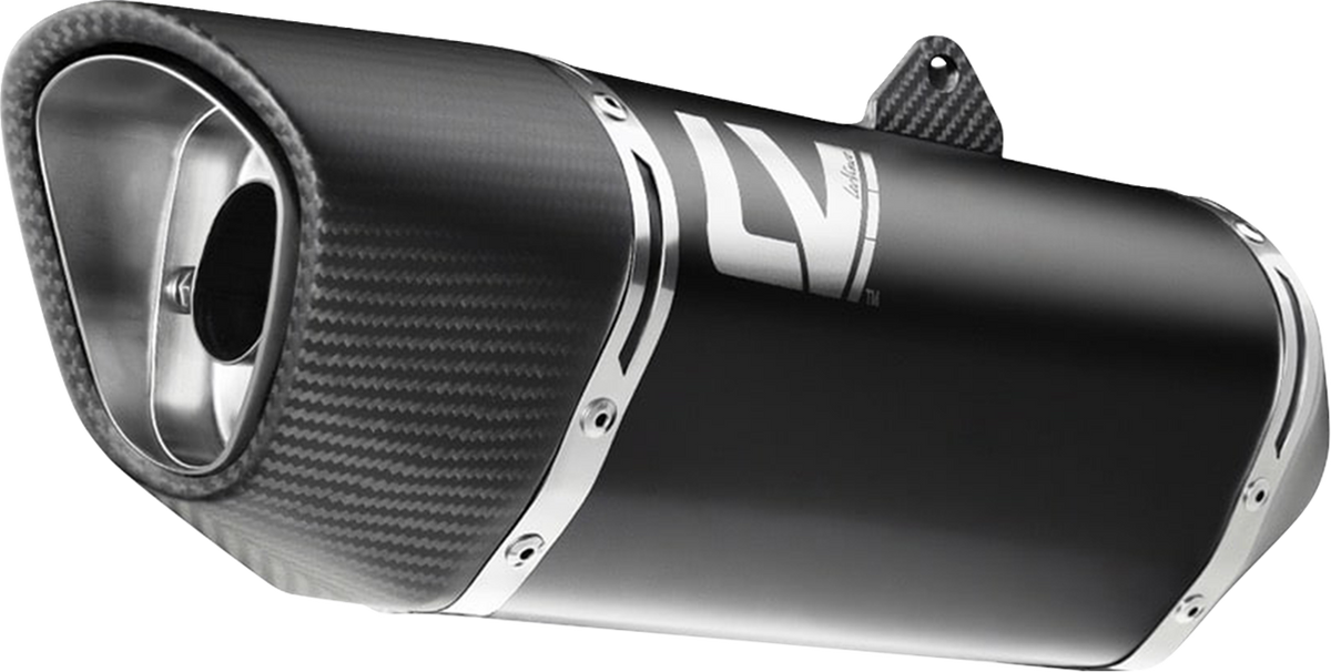 LeoVince LV-14 R Slip-On Muffler - Black - Kawasaki Versys 1000