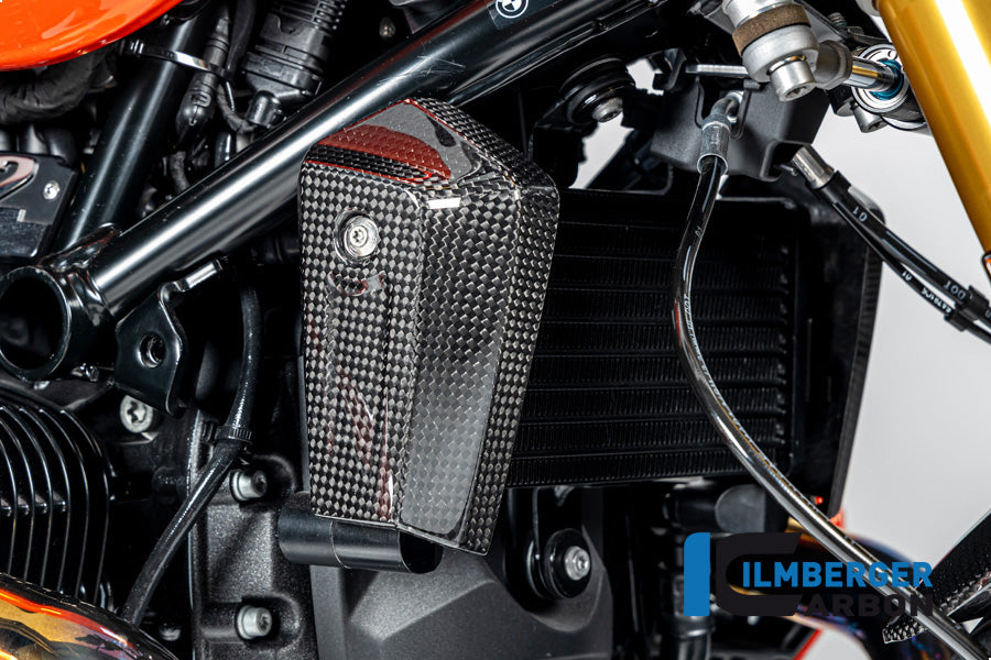 Ilmberger Carbon Oil Cooler Cover Right BMW R12 NineT - Gloss / Twill