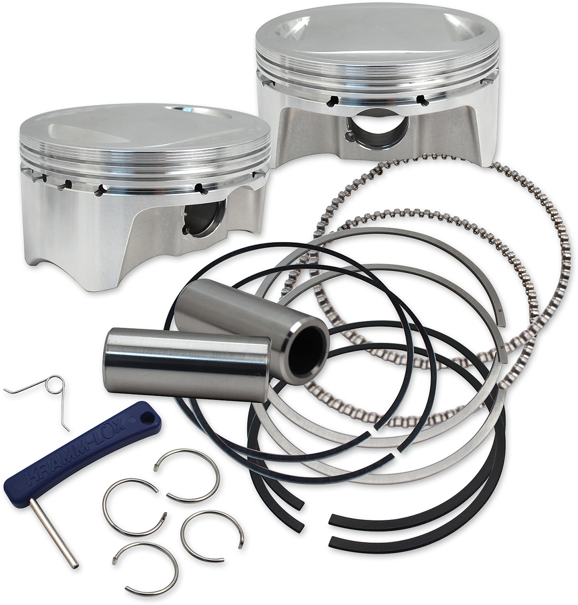 S&S Cycle Big Bore Forged Piston Kit - 3.937" Bore - 107" Twin Cam - Standard