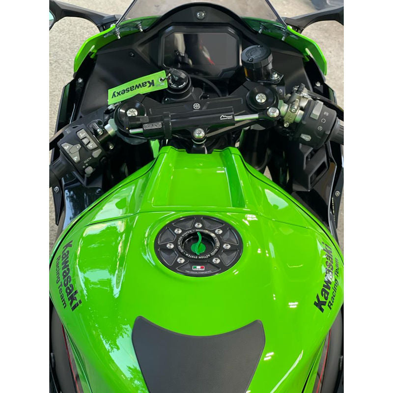 TWM Quick Action CNC Aluminum Gas Cap for Kawasaki - TKPR.04