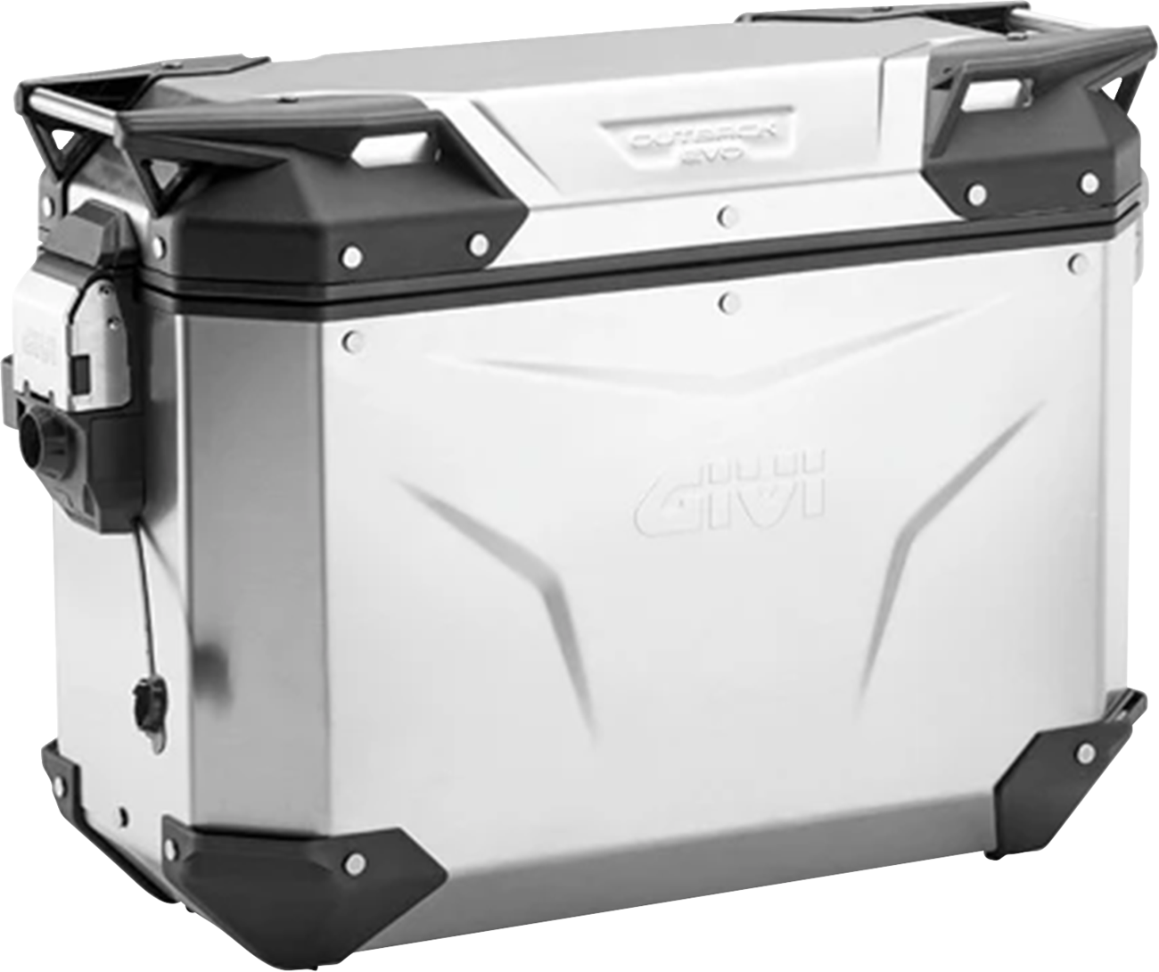 GIVI Outback Evo Side Case - Right - 37 Liter - Silver