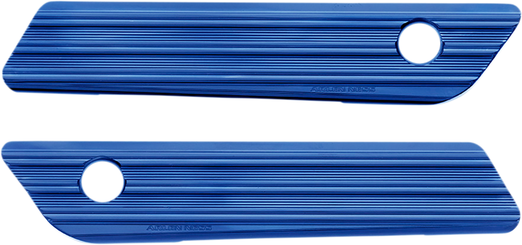 Arlen NESS Saddlebag Latch Covers - Blue