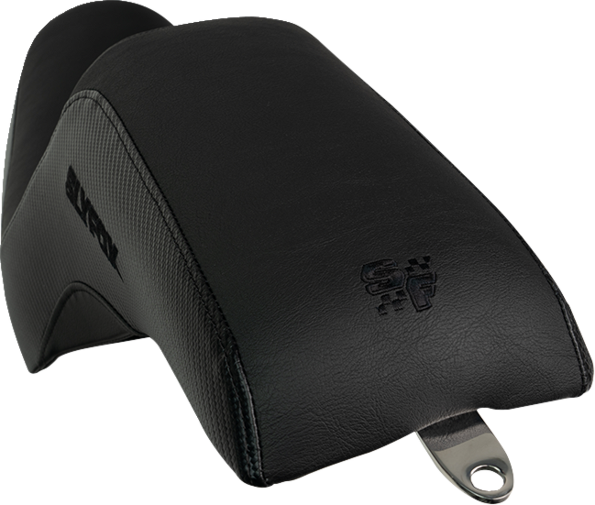 Slyfox Drifter Seat - Black Logo - Black Vinyl - Smooth - FXR '82-'00
