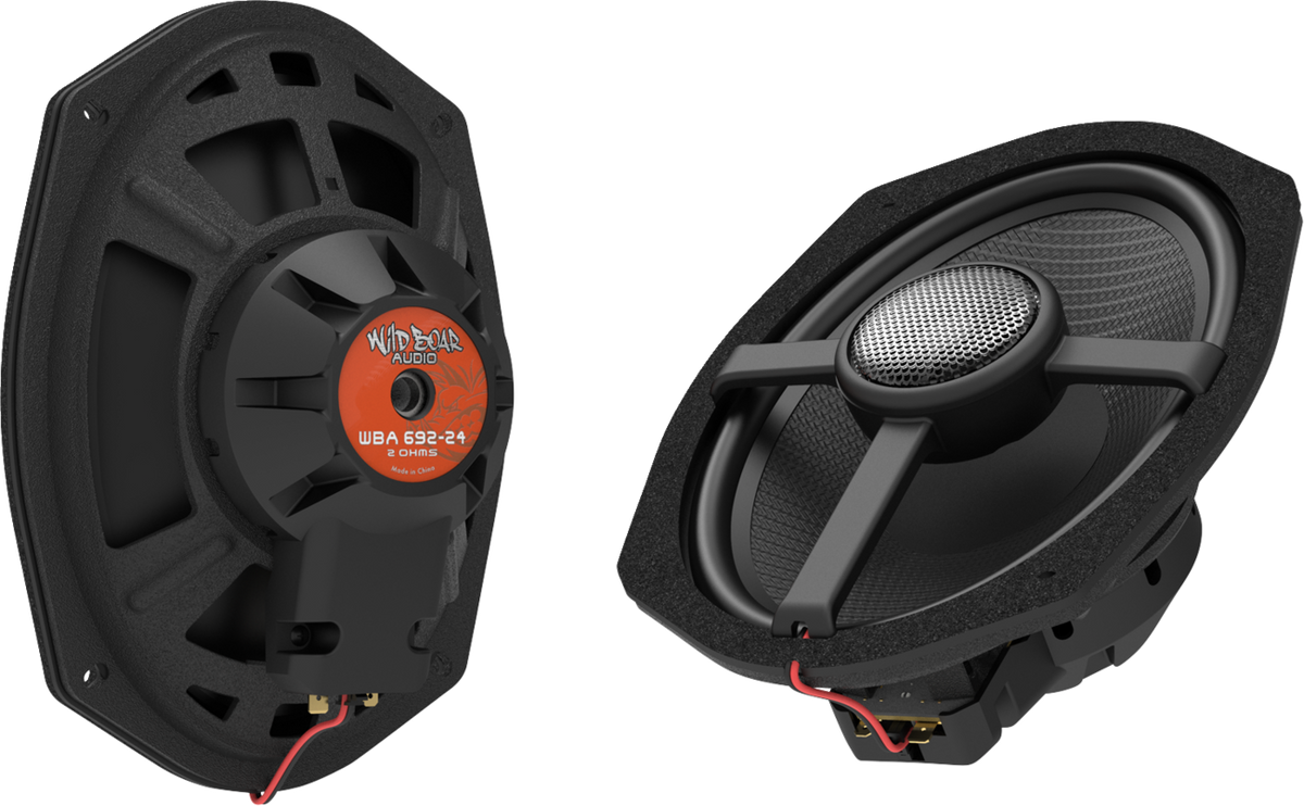 Hogtunes Speakers - Saddlebag Cut-In Lids - 6X9 - 2 Ohm