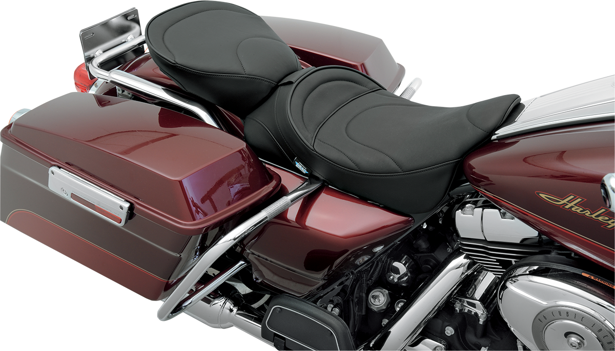 Drag Specialties Seats Pillion Seat - Mild Stitched - Wide - FL '99-'22