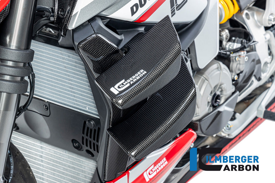 Ilmberger Carbon Radiator Cover Left Ducati Streetfighter V2 - Gloss