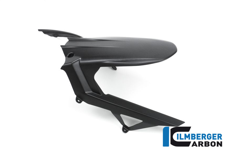 Ilmberger Carbon Rear Hugger Including Upper Chain Guard Ducati MTS 1200 2016 Enduro - Matte
