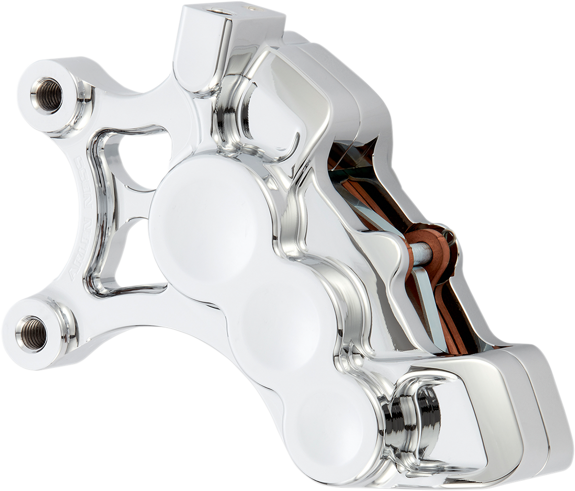 Arlen NESS 6-Piston Caliper - Front Left - Chrome - 14"